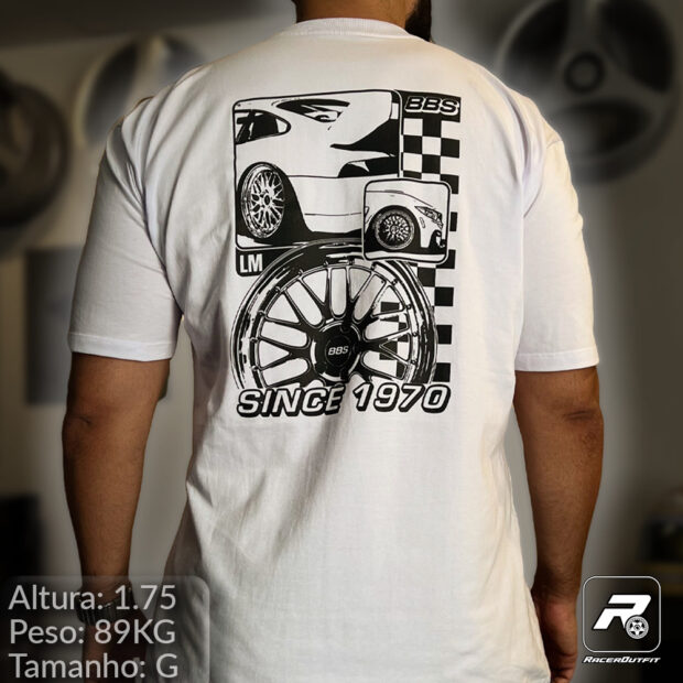 Unindo Estilo BBS LM, Porsche 911 e BMW M4 em uma Camiseta Única!